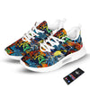 Graffiti Retro Print Pattern Tennis Shoes-grizzshop