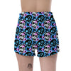 Graffiti Skull Print Women's Shorts-grizzshop