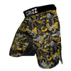 Graffiti Spray Pattern Print MMA Shorts-grizzshop