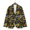 Graffiti Spray Pattern Print Men's Blazer-grizzshop