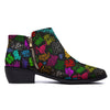 Graffiti Text Colorful Urban Elements Print Pattern Ankle Boots-grizzshop