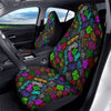 Graffiti Text Colorful Urban Elements Print Pattern Car Seat Covers-grizzshop