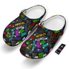 Graffiti Text Colorful Urban Elements Print Pattern Clog-grizzshop