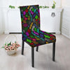 Graffiti Text Colorful Urban Elements Print Pattern Dining Chair Slipcover-grizzshop