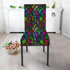 Graffiti Text Colorful Urban Elements Print Pattern Dining Chair Slipcover-grizzshop