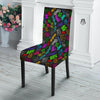 Graffiti Text Colorful Urban Elements Print Pattern Dining Chair Slipcover-grizzshop