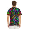 Graffiti Text Colorful Urban Elements Print Pattern Men's Golf Shirts-grizzshop