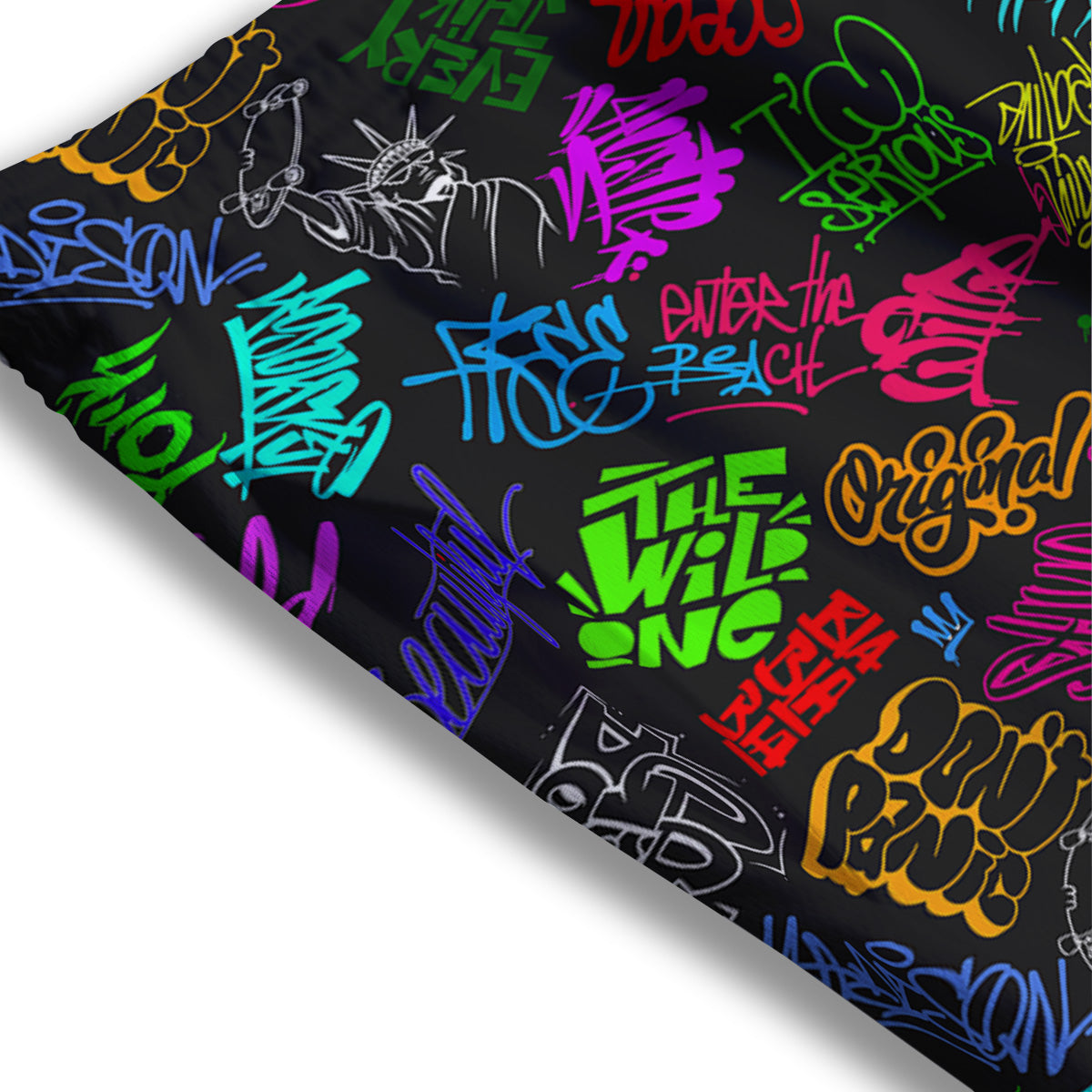 Lacrosse Doodle Print Pattern Mesh Shorts