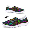 Graffiti Text Colorful Urban Elements Print Pattern Nurse Shoes-grizzshop