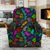 Graffiti Text Colorful Urban Elements Print Pattern Recliner Slipcover-grizzshop