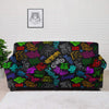 Graffiti Text Colorful Urban Elements Print Pattern Sofa Cover-grizzshop