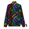 Graffiti Text Colorful Urban Elements Print Pattern Track Jacket-grizzshop