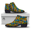 Graffiti Text Print Pattern Ankle Boots-grizzshop