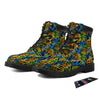 Graffiti Text Print Pattern Boots-grizzshop