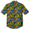 Graffiti Text Print Pattern Button Up Shirt-grizzshop