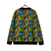 Graffiti Text Print Pattern Cardigan-grizzshop