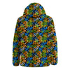 Graffiti Text Print Pattern Down Jacket-grizzshop