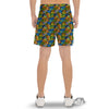 Graffiti Text Print Pattern Men's Gym Shorts-grizzshop