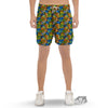 Graffiti Text Print Pattern Men's Gym Shorts-grizzshop