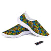 Graffiti Text Print Pattern Nurse Shoes-grizzshop