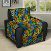 Graffiti Text Print Pattern Recliner Protector-grizzshop