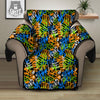 Graffiti Text Print Pattern Recliner Protector-grizzshop