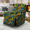 Graffiti Text Print Pattern Recliner Slipcover-grizzshop