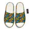 Graffiti Text Print Pattern Sandals-grizzshop