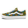 Graffiti Text Print Pattern Skate Shoes-grizzshop