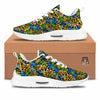 Graffiti Text Print Pattern Tennis Shoes-grizzshop