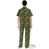 Graffiti Text Print Pattern Women's Pajamas Set-grizzshop