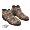 Graffiti Wall Print Ankle Boots-grizzshop