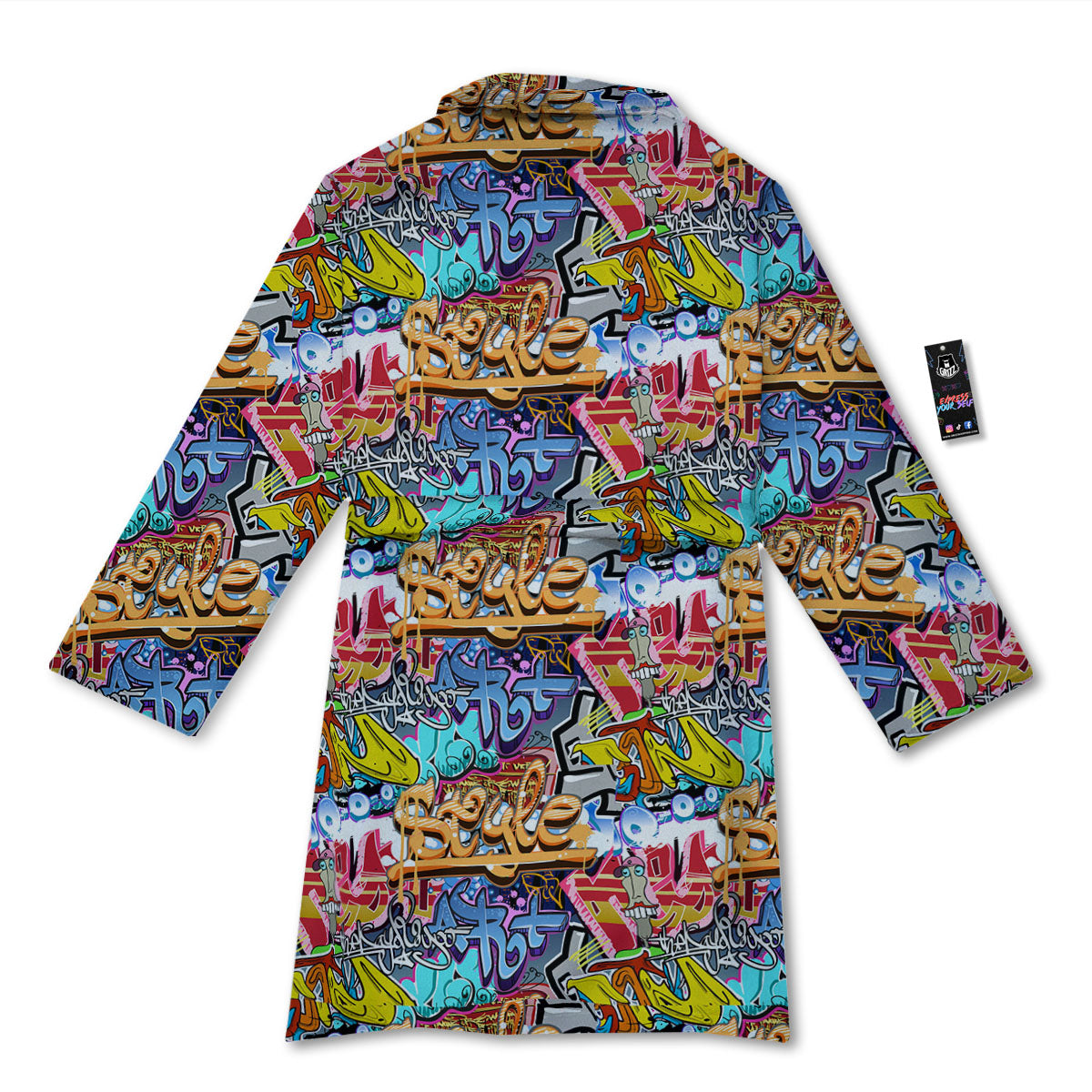 Graffiti Wall Print Bathrobe-grizzshop