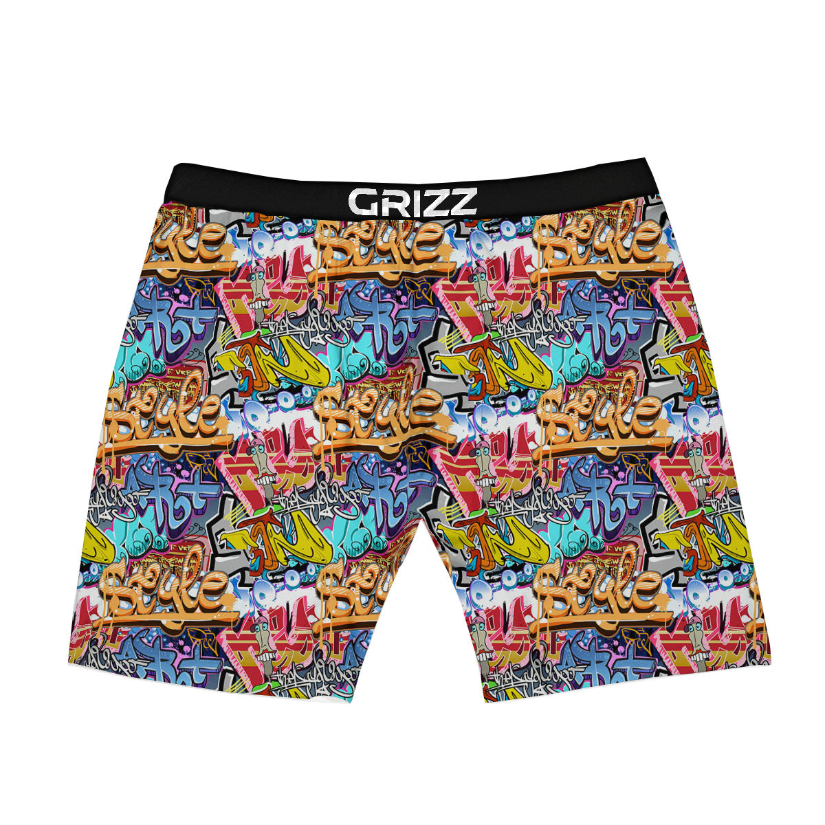 Graffiti Wall Print Boxer Briefs-grizzshop