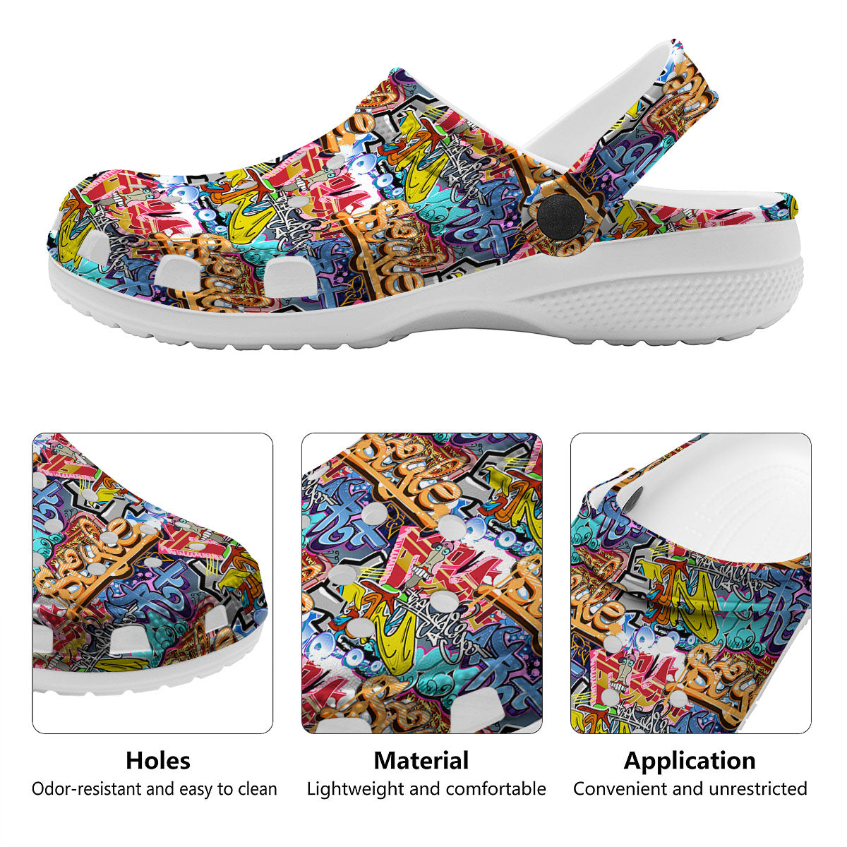 Graffiti Wall Print Clog-grizzshop