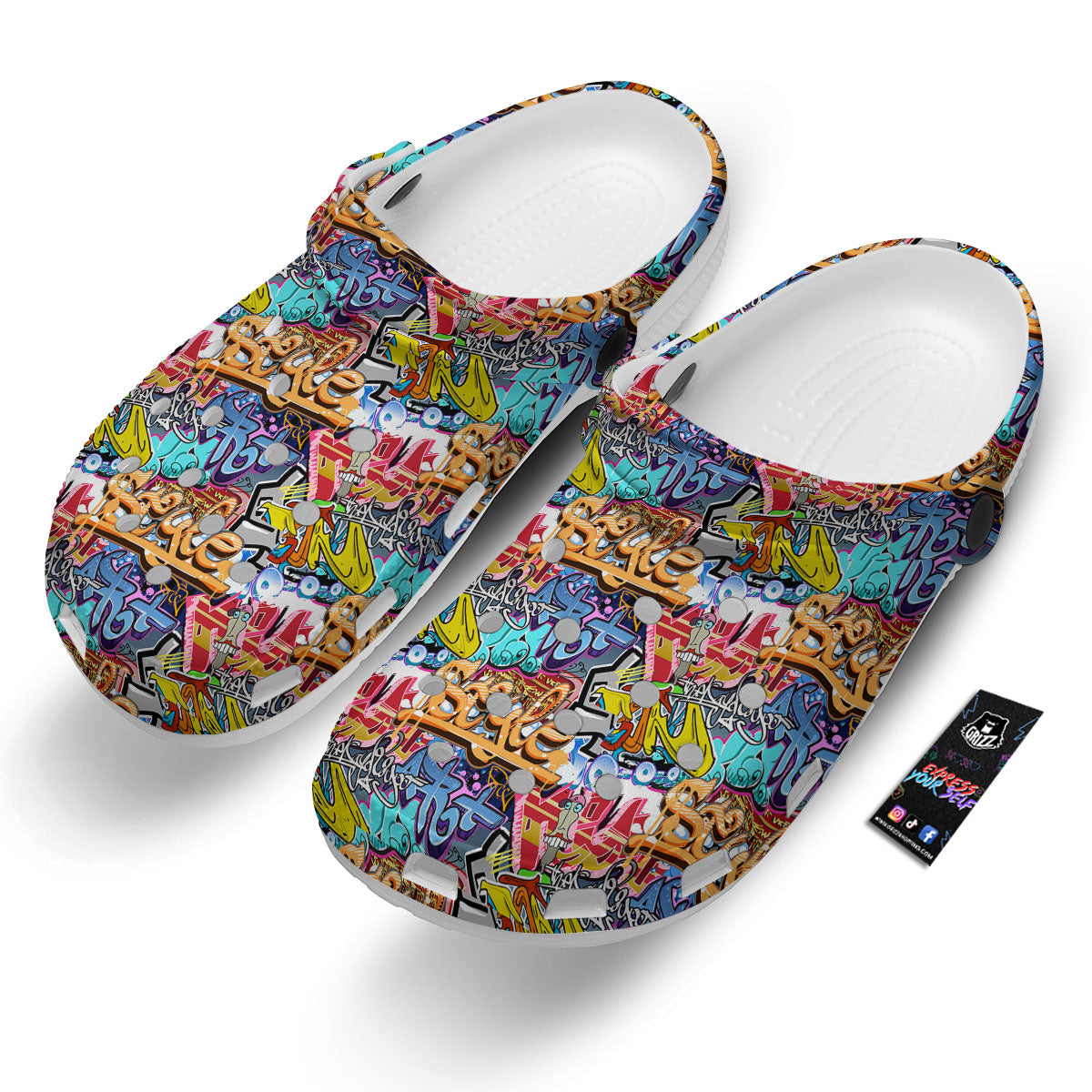 Graffiti Wall Print Clog-grizzshop