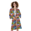 Graffiti Wall Print Kimono-grizzshop