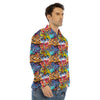 Graffiti Wall Print Men's Dress Shirts-grizzshop