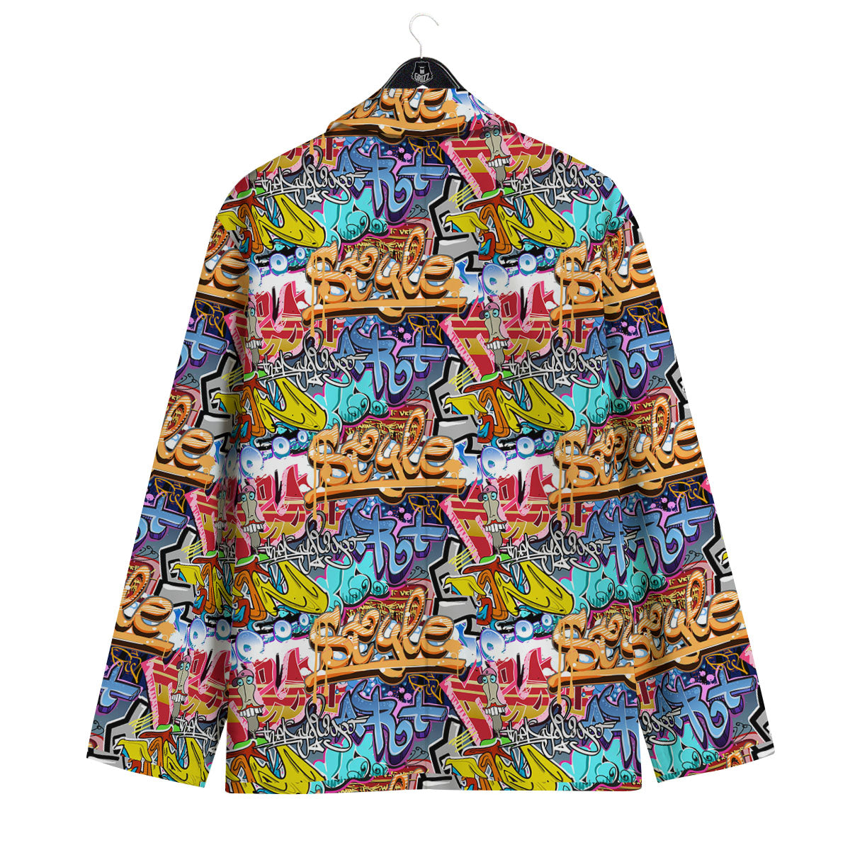 Graffiti Wall Print Men's Sport Coat-grizzshop