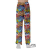 Graffiti Wall Print Pajama Pants-grizzshop