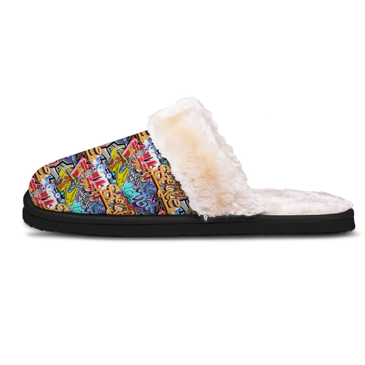 Graffiti Wall Print Slippers-grizzshop