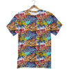 Graffiti Wall Print T-Shirt-grizzshop