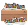 Graffiti Wall Print White Loafers-grizzshop