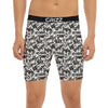 Graffiti White And Black Print Pattern Boxer Briefs-grizzshop