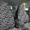 Graffiti White And Black Print Pattern Car Seat Covers-grizzshop