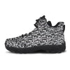 Graffiti White And Black Print Pattern Hiking Shoes-grizzshop