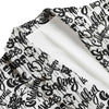 Graffiti White And Black Print Pattern Men's Blazer-grizzshop