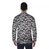 Graffiti White And Black Print Pattern Men's Long Sleeve Shirts-grizzshop