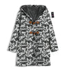 Graffiti White And Black Print Pattern Men's Windbreaker Jacket-grizzshop