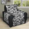 Graffiti White And Black Print Pattern Recliner Protector-grizzshop